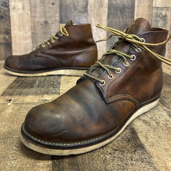 Red Wing 9111 Round Toe Work Boots Mens 11 D - Picture 1 of 12
